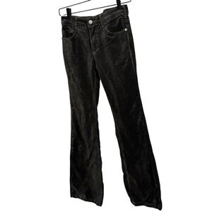 Pilcro‎ Demilune Boot Bootcut Dark Gray Velvet Pants Size 26